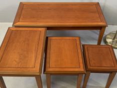 FURNITURE ASSORTMENT - to include modern nest of three tables, matching Long John coffee table,