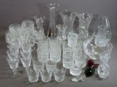STUART GLASS TUMBLERS, Webb Corbett and an assortment of drinking and other glassware
