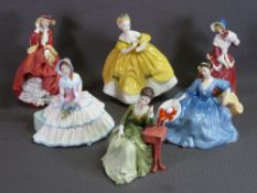 ROYAL DOULTON FIGURINES (6) - 'Top o' the Hill' HN1834, 'The Last Waltz' HN2315, 'Carolyn'