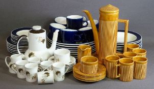 ROYAL DOULTON 'WESTWOOD' COFFEE SET, a quantity of Japan cobalt blue coloured tableware and other