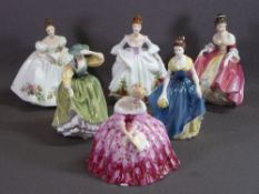 ROYAL DOULTON FIGURINES (6) - 'Country Rose' HN3221, 'Buttercup' HN2305, 'Samantha' HN3304, '