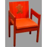 PRINCE OF WALES CAERNARFON INVESTITURE CHAIR, 1969, designed by Lord Snowdon and manufactured by