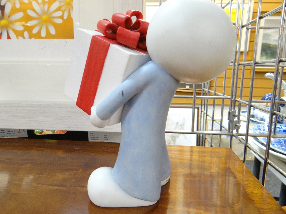 DOUG HYDE limited edition (326/250) cold cast sculpture - 'The Gift', a figure holding a parcel, - Image 4 of 10