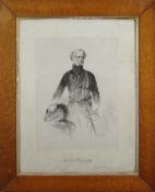 JOHN ALFRED VINTNER lithograph - portrait of Brigadier-General Thomas Fox Strangways RA, printed