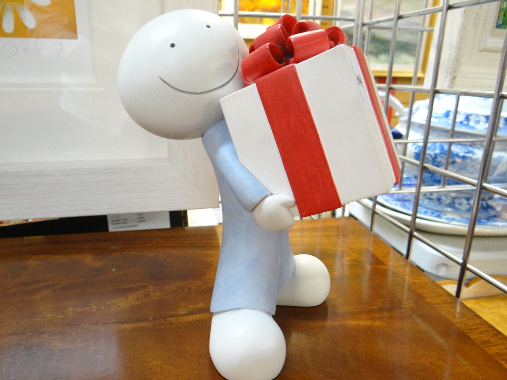 DOUG HYDE limited edition (326/250) cold cast sculpture - 'The Gift', a figure holding a parcel, - Image 7 of 10