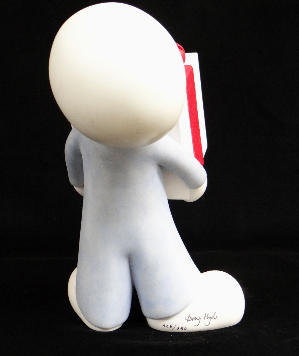 DOUG HYDE limited edition (326/250) cold cast sculpture - 'The Gift', a figure holding a parcel, - Image 2 of 10