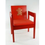 PRINCE OF WALES INVESTITURE CHAIR, 1969, designed by Lord Snowdon and manufactured by Welsh