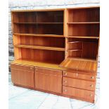MODERN McINTOSH & Co. TEAK LOUNGE CABINET, fitted with shelves, cupboards, glass doors and