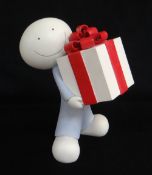 DOUG HYDE limited edition (326/250) cold cast sculpture - 'The Gift', a figure holding a parcel,