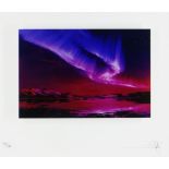 RICHARD ROWAN limited edition (144/295) giclee on glass - entitled verso 'Night Glows', signed and