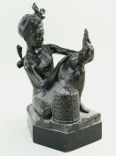 MARGARET JUSTINA WRIGHTSON (1877-1976) bronze - 'Pride of the Village, Bali', signed and dated 1958,