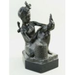 MARGARET JUSTINA WRIGHTSON (1877-1976) bronze - 'Pride of the Village, Bali', signed and dated 1958,