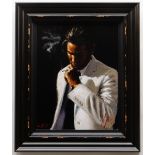 FABIAN PEREZ hand embellished limited edition (62/195) giclee on canvas -'Marcus III', featuring a