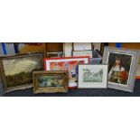 ASSORTED DECORATIVE PRINTS, including pair of Limited Edition colour prints by Colin Carr, Limited
