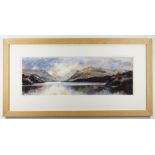 ALED PRICHARD-JONES R.C.A., pastel - Snowdonia from Llyn Llydan, signed with initials, titled on