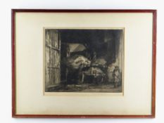 SIR FRANK BRANGWYN etching - The Haycart, signed in pencil, 24 x 30cms Please note that this lot may