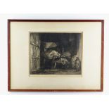 SIR FRANK BRANGWYN etching - The Haycart, signed in pencil, 24 x 30cms Please note that this lot may