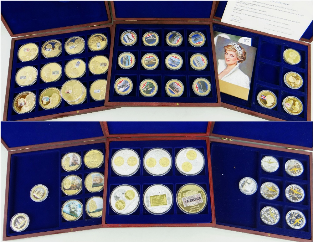 QUANTITY OF COMMEMORATIVE CASED COLLECTIONS comprising some complete and part sets (see images)