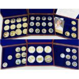 QUANTITY OF COMMEMORATIVE CASED COLLECTIONS comprising some complete and part sets (see images)