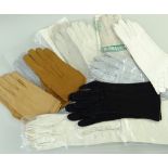 COLLECTION VINTAGE LADIES KID GLOVES, all in pairs including elbow length evening pair with button