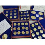 QUANTITY OF CASED COMMEMORATIVE MEDALLION SETS comprising Windsor Mint British Military Aircraft