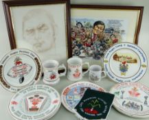 COMMEMORATIVE RUGBY UNION MEMORABILIA including Andrew Vicari limited edition print 'Homage to