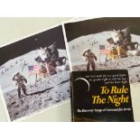 N.A.S.A. MOON LANDING EPHEMERA comprising two similar colour photographic prints signed by James