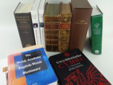 ANTIQUARIAN & OTHER HARDBACK WELSH RELATED BOOKS including 'Holl Weithiau, Prydydawl a