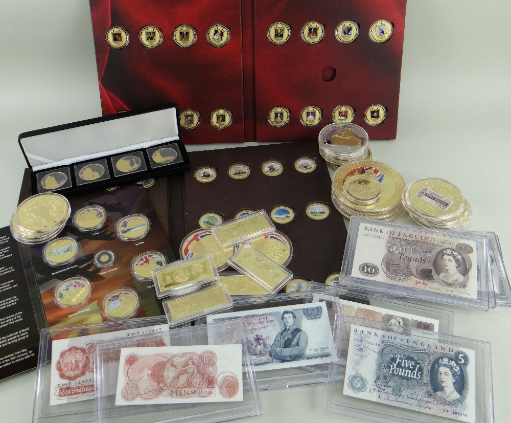 QUANTITY OF CASED COMMEMORATIVE COIN COLLECTIONS some part sets (see images) comprising Most