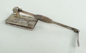 GEORGE V ASPREY SILVER BOOKMARK / PAGE KEEPER, Asprey & Co. Limited, Birmingham 1934, PAT No.