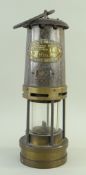 E. THOMAS & WILLIAMS LTD. MINER'S SAFETY LAMP, No. B/136, type no. , 27cms high