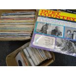 ASSORTED VINYL LP RECORDS, mixed genres, including country and western, Motown and some rock 'n'