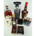 ASSORTED SPIRITS & LIQUEURS, including Hine Antique Cognac, Celtic spirit triple 20cl case, Tia