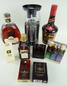 ASSORTED SPIRITS & LIQUEURS, including Hine Antique Cognac, Celtic spirit triple 20cl case, Tia