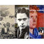 THREE DYLAN THOMAS POSTERS including two colour printed advertising posters for 'To Begin at the