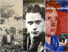 THREE DYLAN THOMAS POSTERS including two colour printed advertising posters for 'To Begin at the