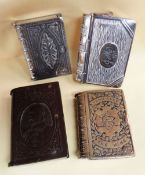 FOUR BOOK DESIGN VESTA CASES, comprising brass Edward VII example, bakelite Edward VII example,