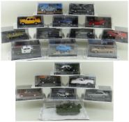 JAMES BOND DIECAST CAR COLLECTION by G.E. Fabbri / Universal Hobbies, including Live and Let Die x