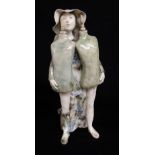 GILLIAN STILL stoneware sculpture - entitled 'Woman with Mannequins', 34cms high Provenance: private