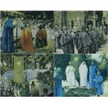 WILLIAM GRANT MURRAY set of four limited edition (118/150) colour prints - 1926 Swansea Eisteddfod