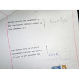 1968 ATLANTIC PROGRAMMES LIMITED EXCLUSIVE RIGHTS CONTRACT WITH RICHARD BURTON four page typed