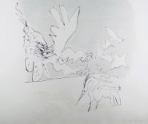 CERI RICHARDS limited edition (10/50) lithograph - from 'Twelve Lithographs from Six Poems by