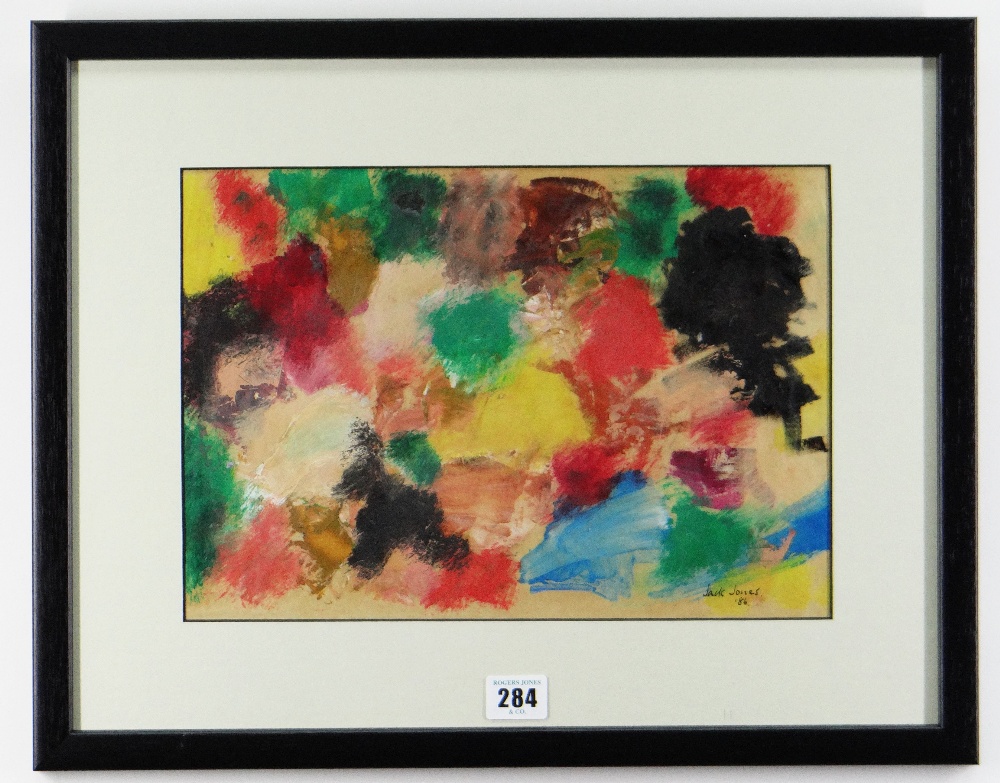 JACK JONES gouache - abstract with colours, signed and dated 1986, 23 x 33cms Provenance: please see - Image 2 of 2