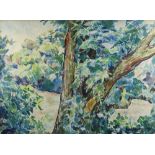 EVAN WALTERS watercolour - tree and woodland, signed and dated '31, 55.5 x 75.5cms Provenance: