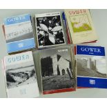 FORTY FOUR VOLUMES OF 'GOWER - JOURNAL OF THE GOWER SOCIETY', 1950s / 60s / 70s with written