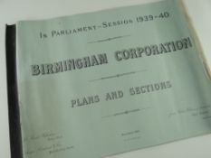 BIRMINGHAM CORPORATION PLANS & SECTIONS FOR CLAERWEN RESERVOIR as part of the Elan Valley Reservoirs