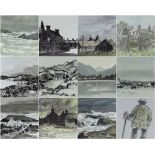 SIR KYFFIN WILLIAMS RA a set of twelve colourwash prints all from an issue of 350 - eight various