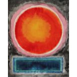 JACK JONES watercolour - abstract with burning sun, 24 x 19.5cms Provenance: please see Lot 278