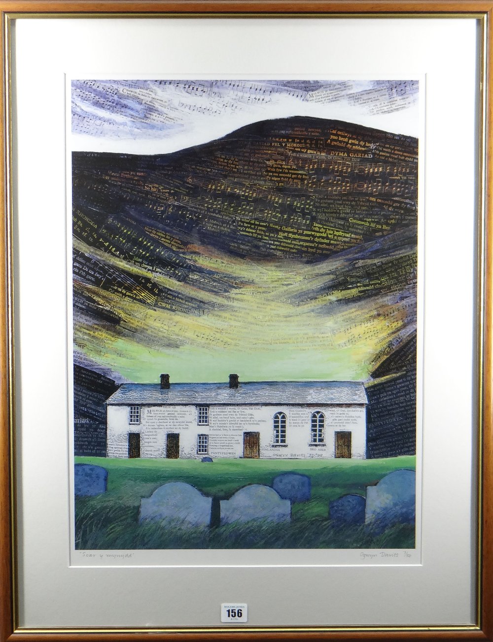 OGWYN DAVIES limited edition (7/50) print - the popular image 'Soar y Mynydd', an iconic and - Image 2 of 2