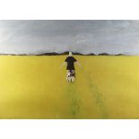 JOHN KNAPP-FISHER limited edition (251/500) print - entitled 'Girl in a Rape Field', 1990, signed,